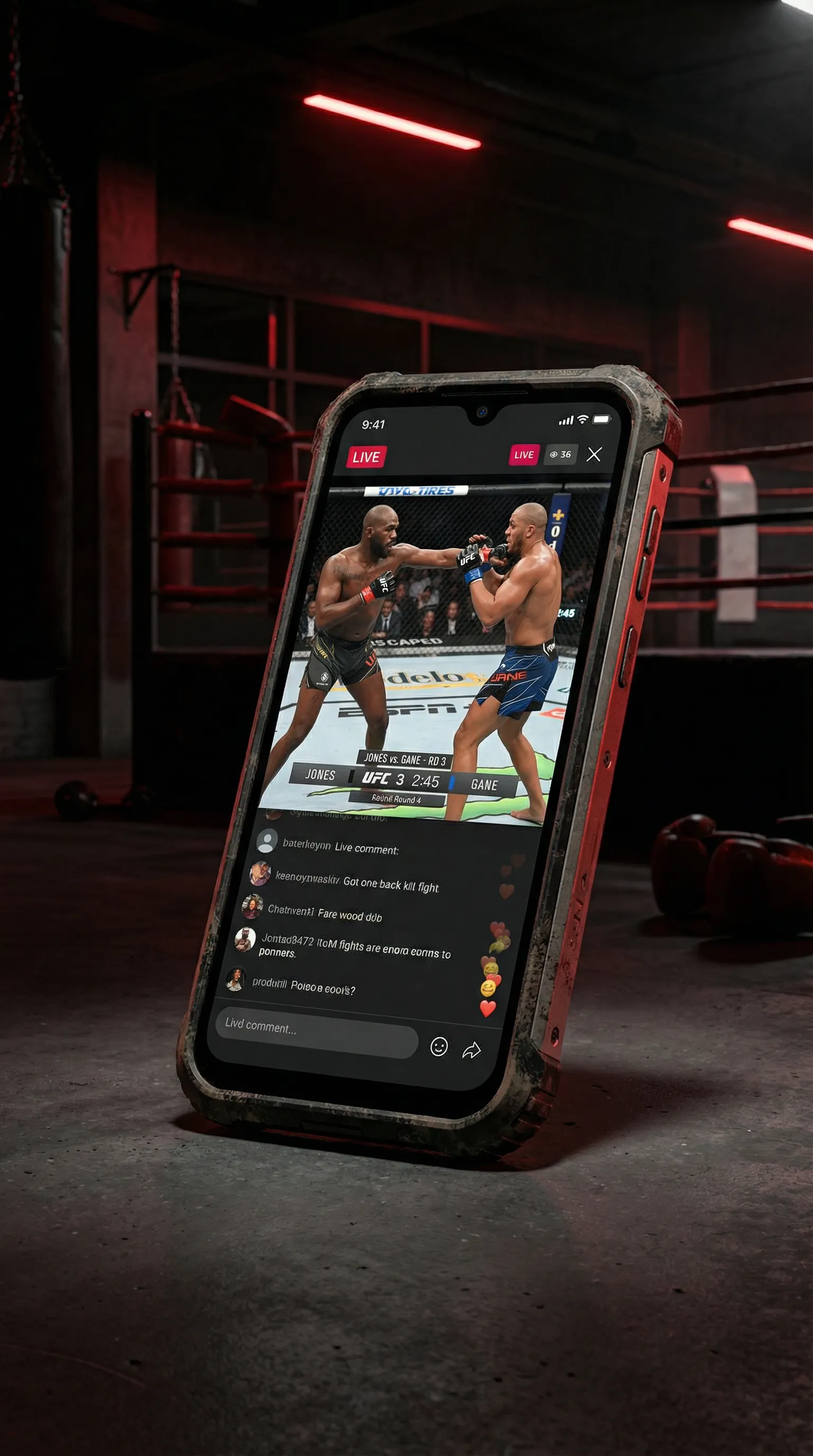 i米体育app 移动端APP格斗直播界面